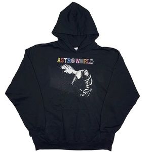 Astroworld Travis Scott Black Hoodie XL